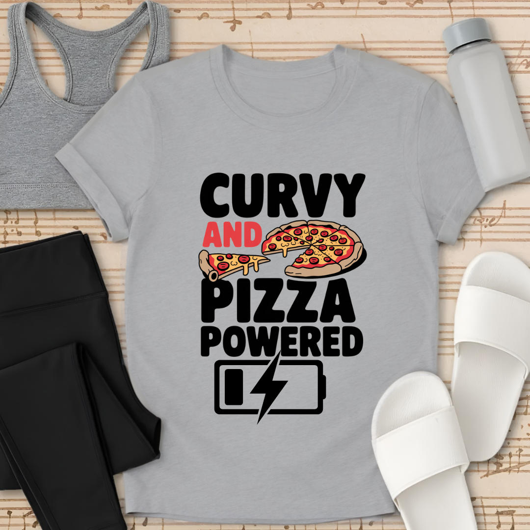 Curvy and Pizza Powered T-Shirt