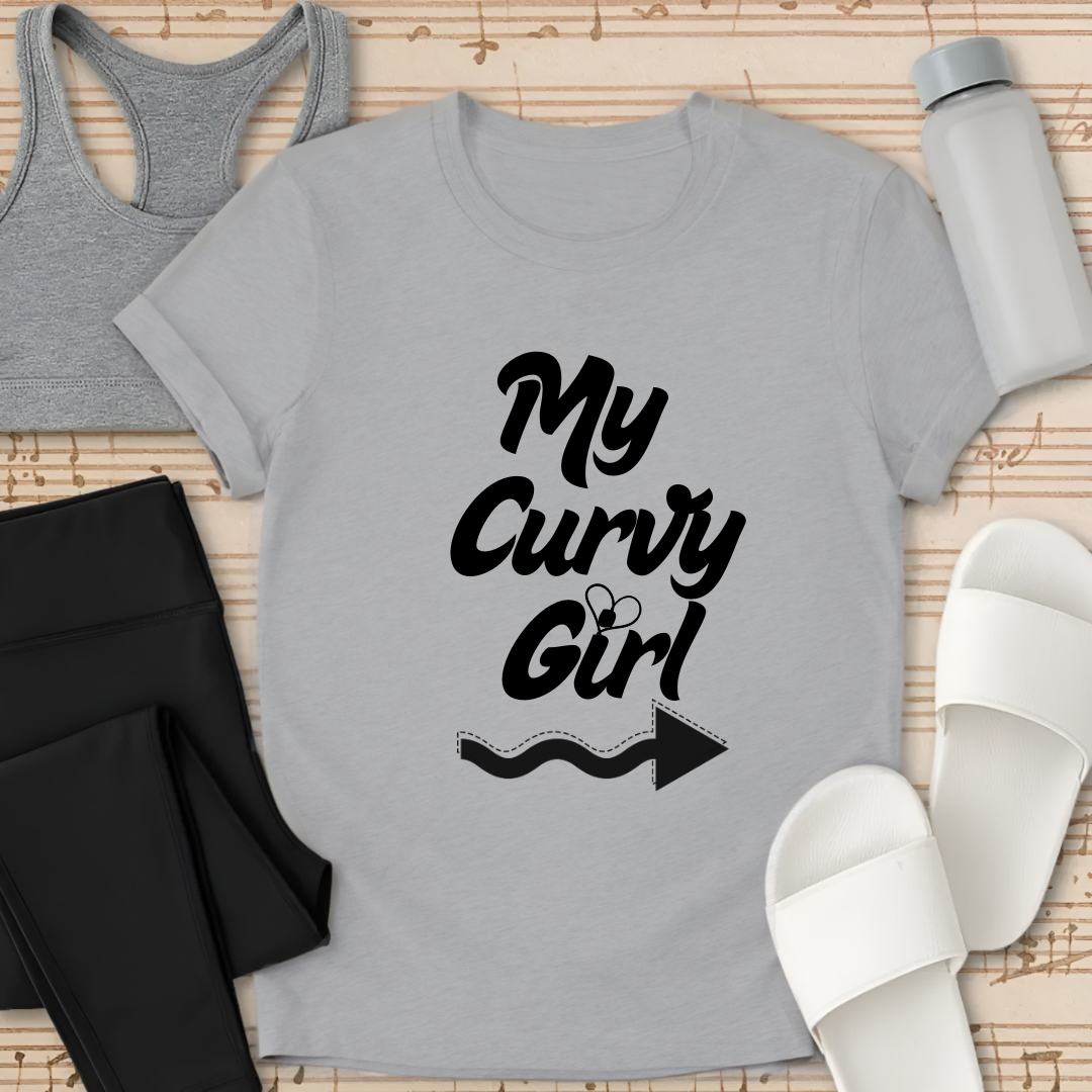 Curvy Girl Arrow T-Shirt