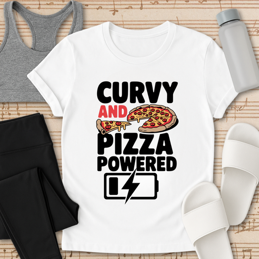 Curvy and Pizza Powered T-Shirt