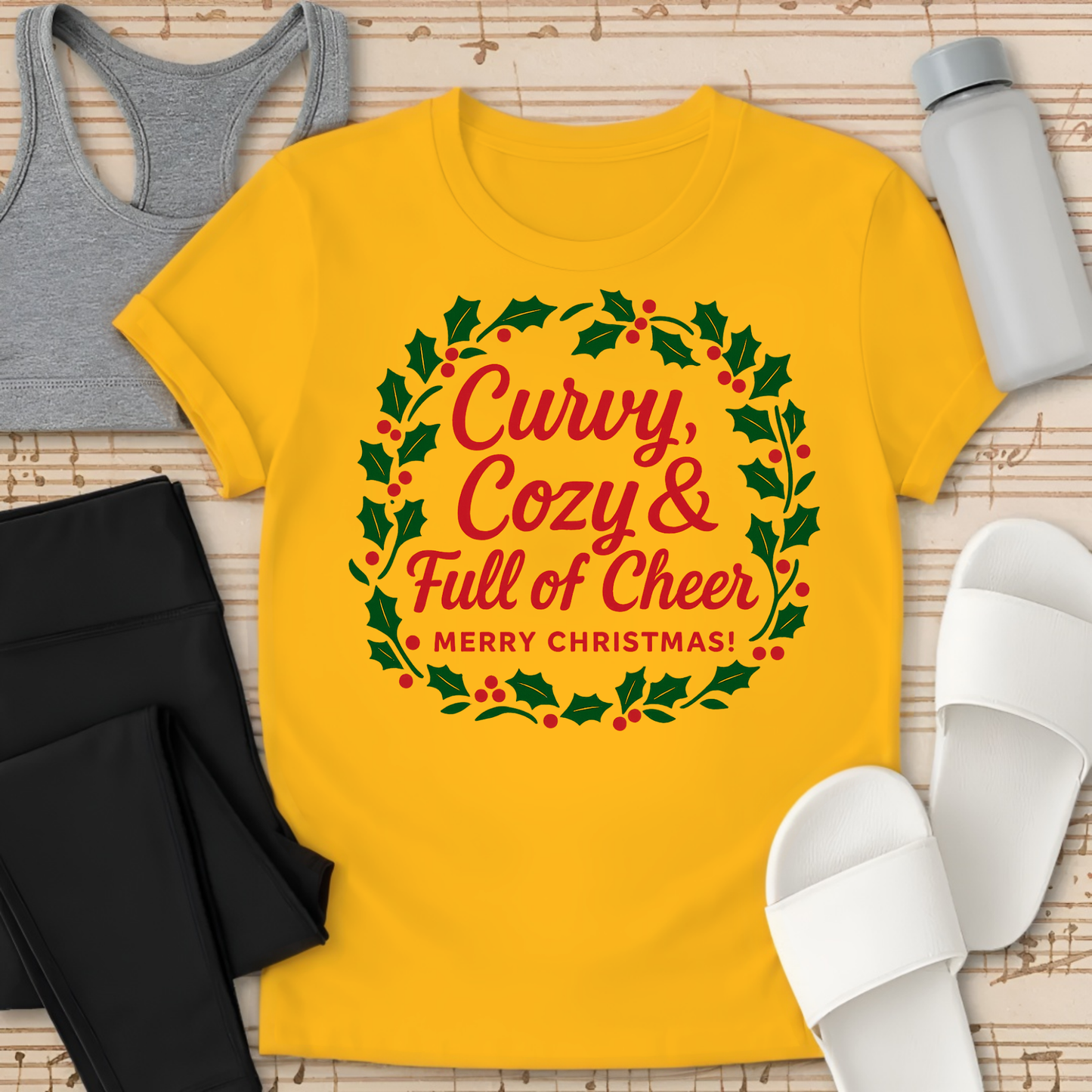 Curvy, Cozy & Full of Cheer T-Shirt