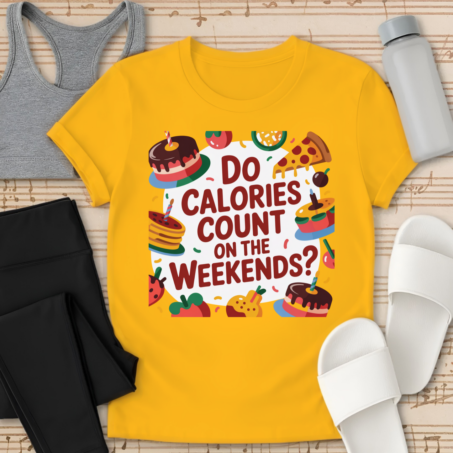 Do Calories Count on the Weekends? T-Shirt