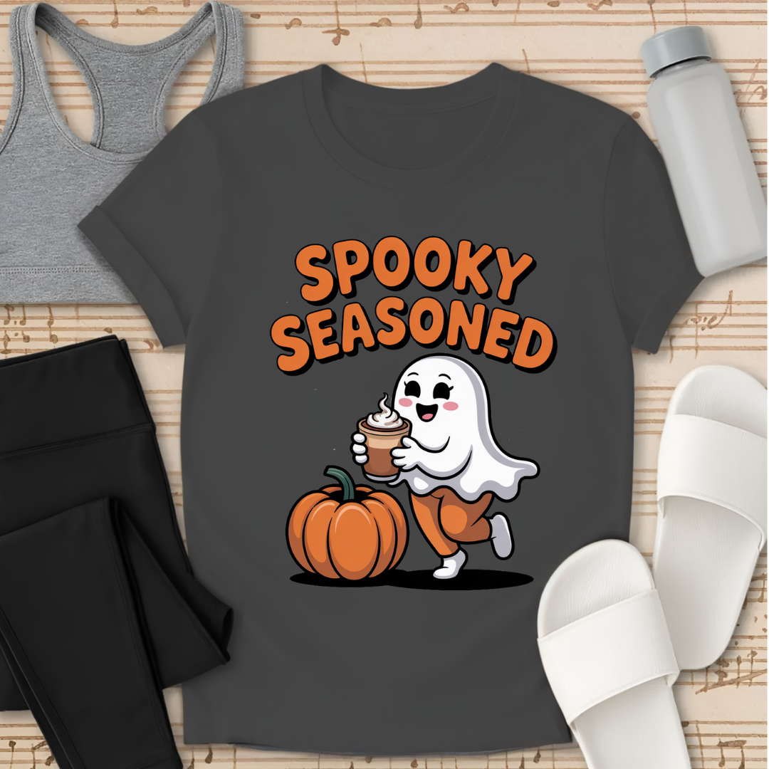 Curvy Ghost Spooky Season T-Shirt