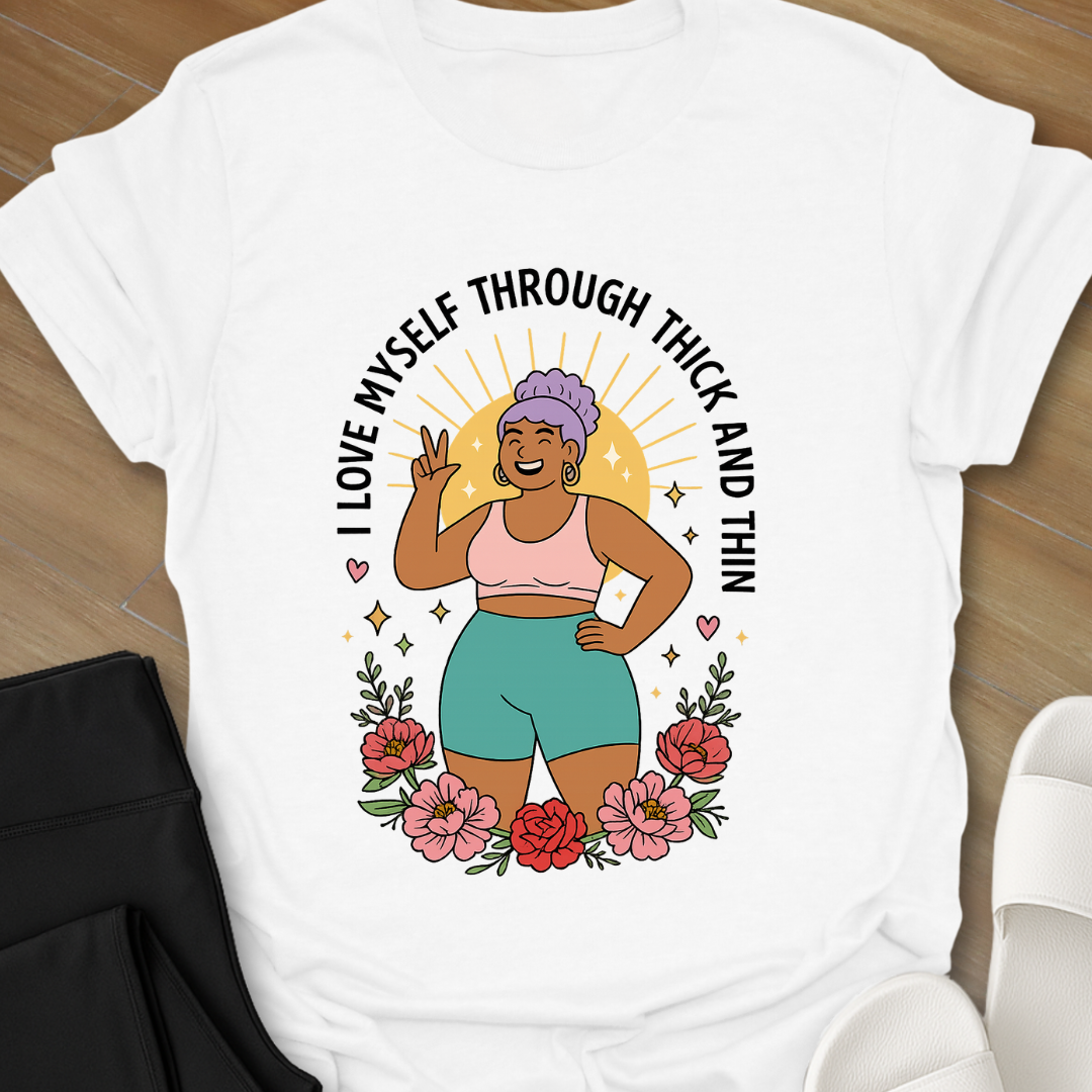 I Love Myself Through Thick and Thin T-Shirt