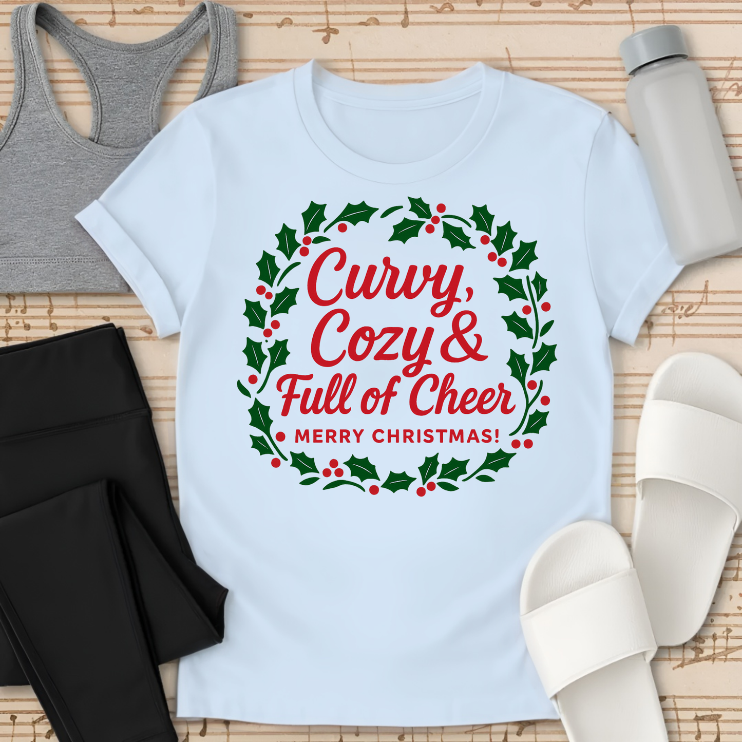 Curvy, Cozy & Full of Cheer T-Shirt