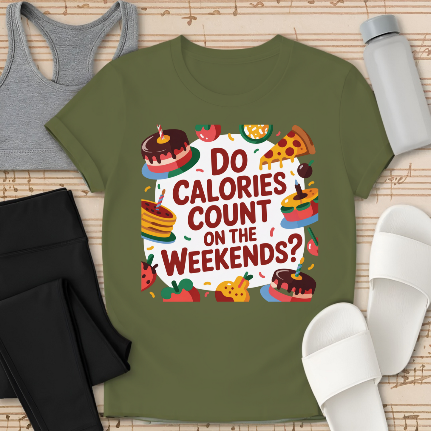 Do Calories Count on the Weekends? T-Shirt