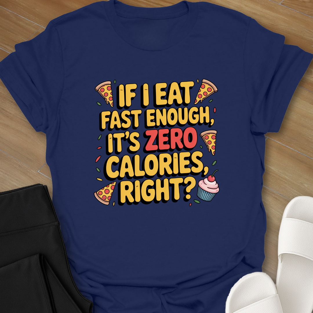 If I Eat Fast Enough, It's ZERO Calories, right?-Shirt