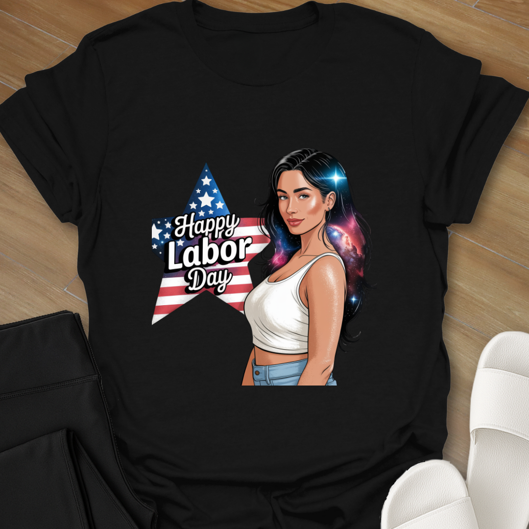 Curvy Girl Stars and Strips T-Shirt