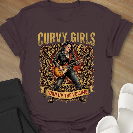 Curvy Girls Turn Up T-Shirt