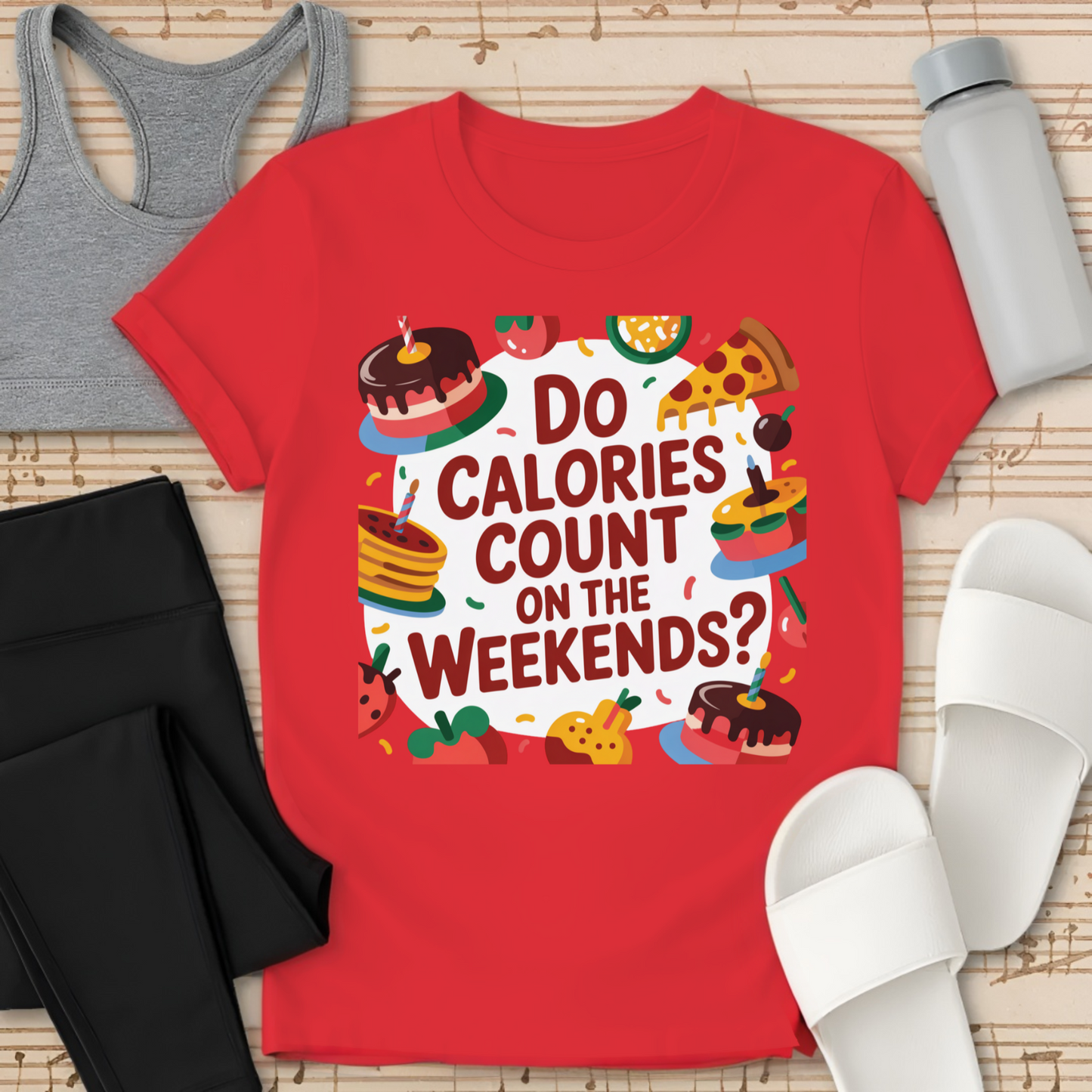 Do Calories Count on the Weekends? T-Shirt