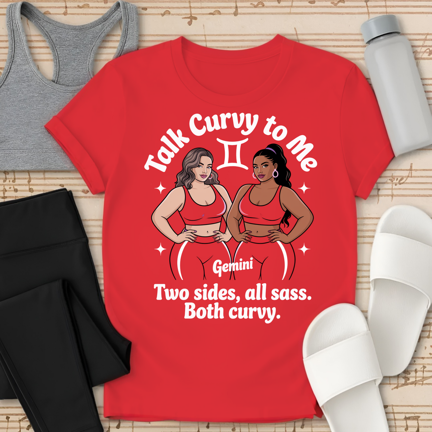 GEMINI - Two Sides Both Curvy T-Shirt