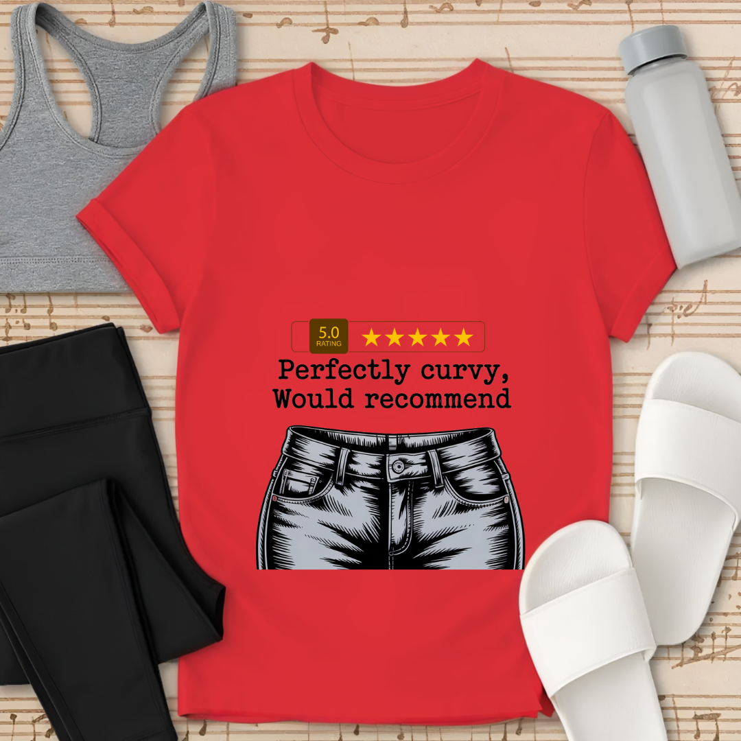 Perfectly Curvy 5 Stars T-Shirt