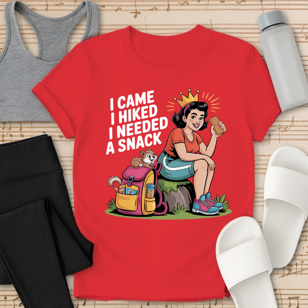Curvy Girl Hiking Snack T-Shirt