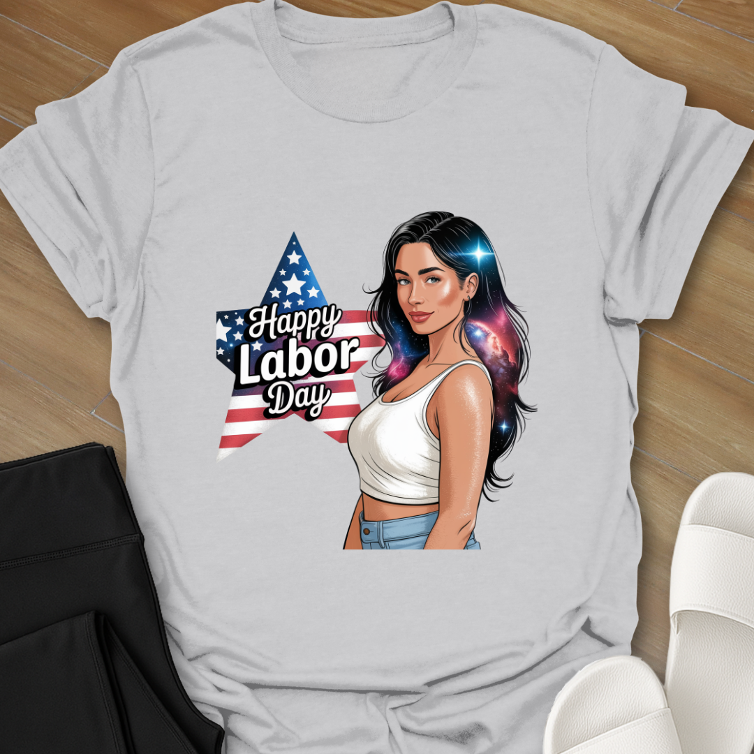 Curvy Girl Stars and Strips T-Shirt