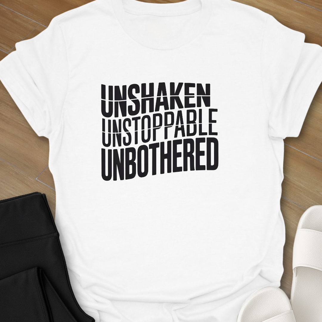UNSHAKEN UNSTOPPABLE UNBOTHERED T-Shirt