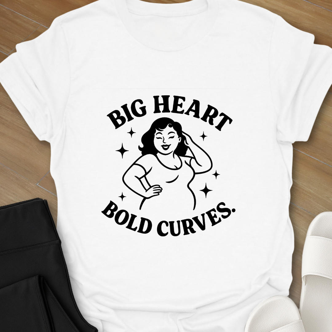 Big Heart Bold Curves - 1 T-Shirt