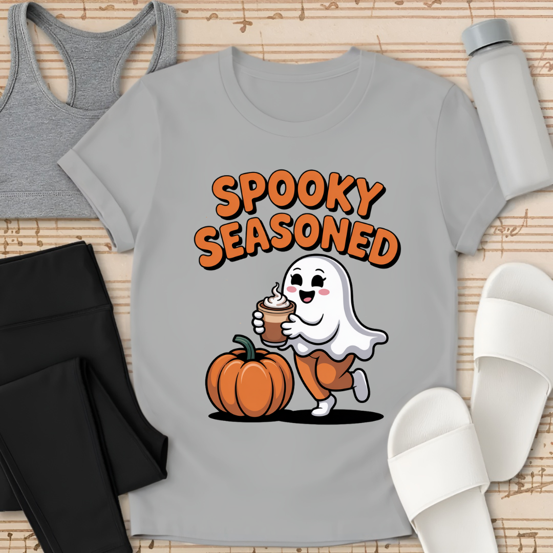 Curvy Ghost Spooky Season T-Shirt