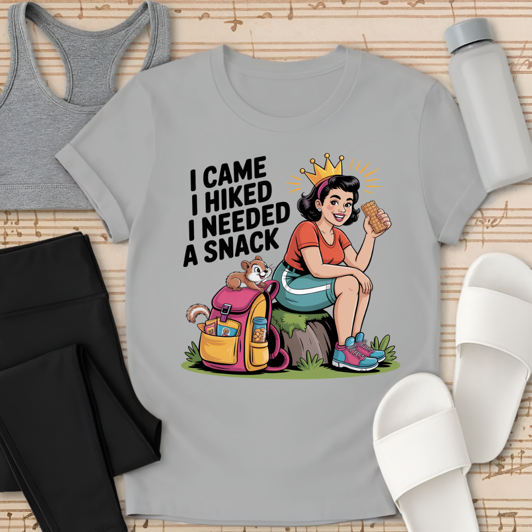 Curvy Girl Hiking Snack T-Shirt