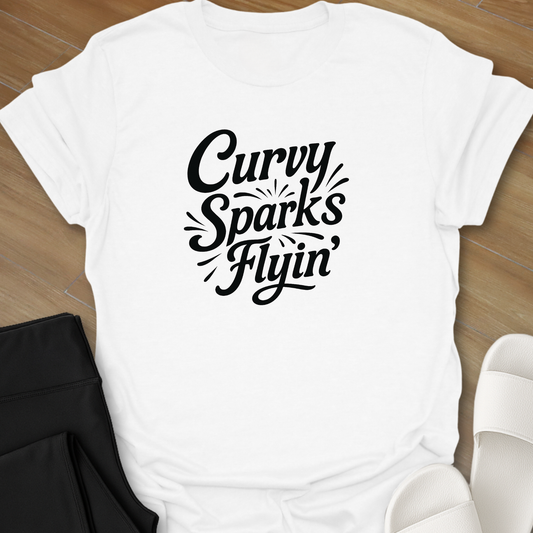 Curvy Sparks Flyin' T-Shirt