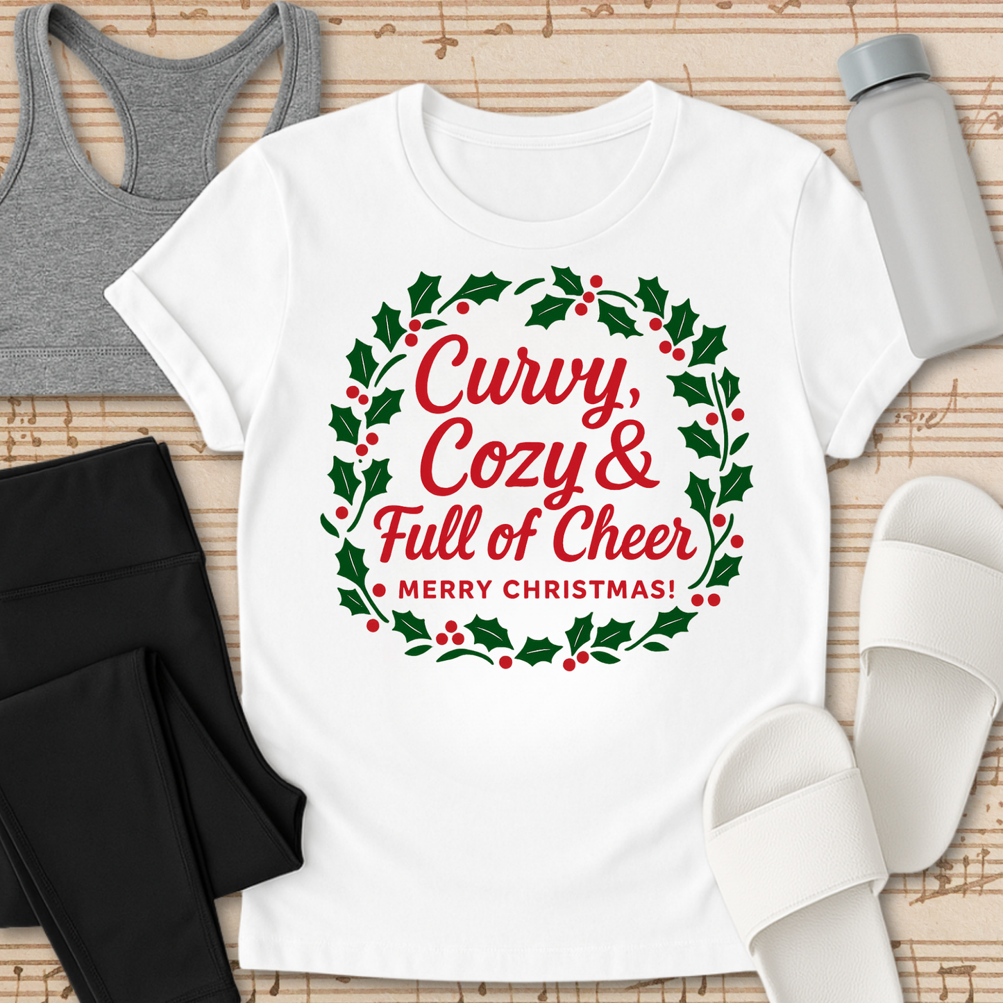 Curvy, Cozy & Full of Cheer T-Shirt