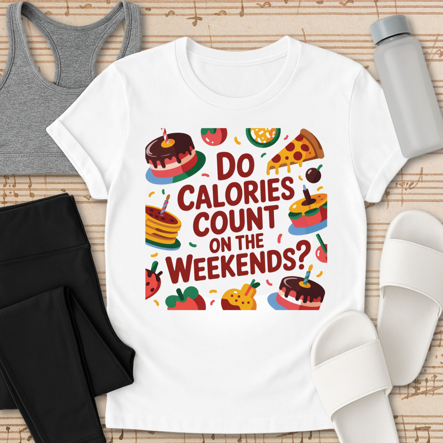 Do Calories Count on the Weekends? T-Shirt