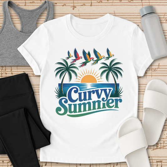 Curvy Summer Flight T-Shirt