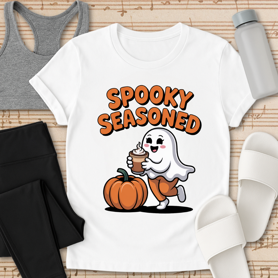 Curvy Ghost Spooky Season T-Shirt