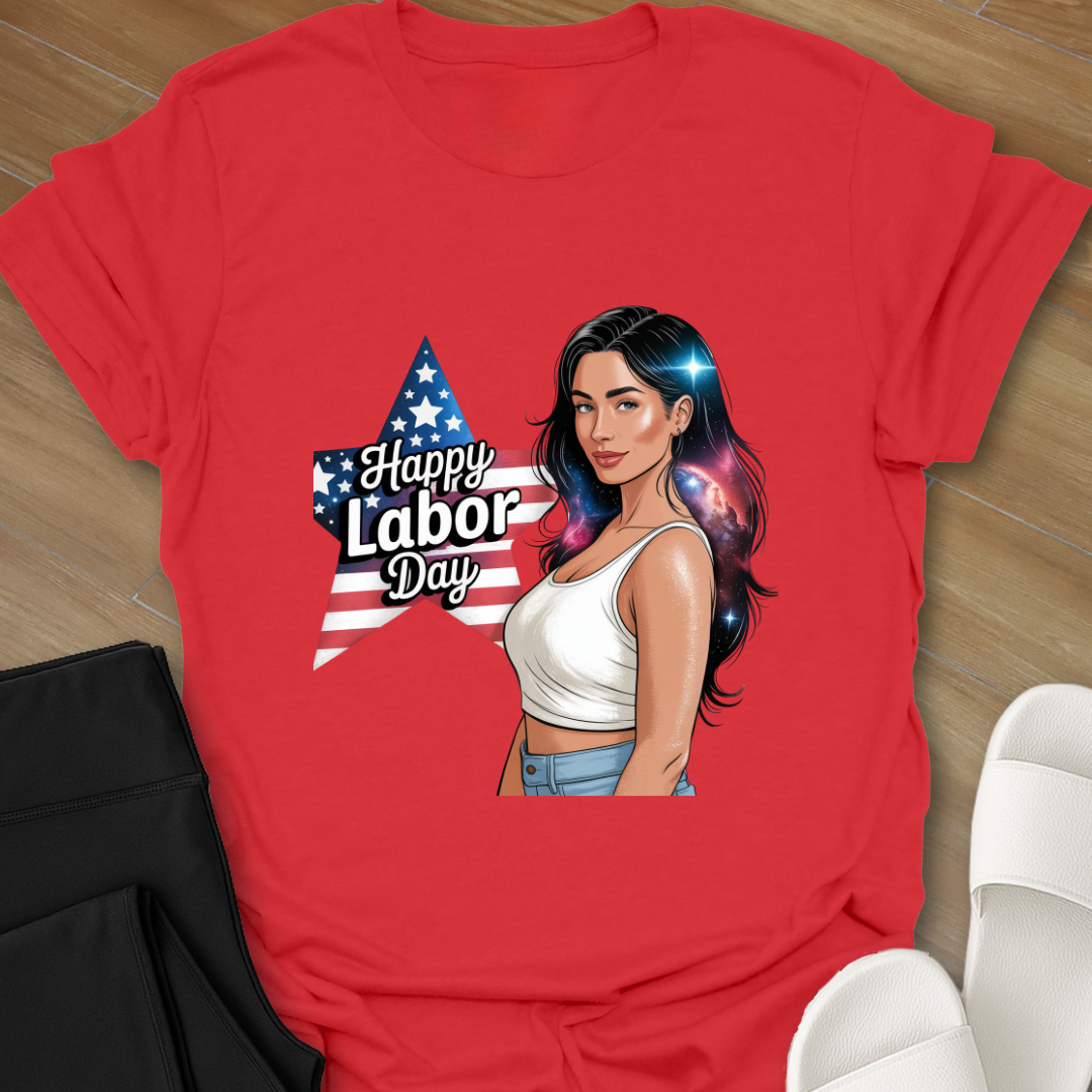 Curvy Girl Stars and Strips T-Shirt