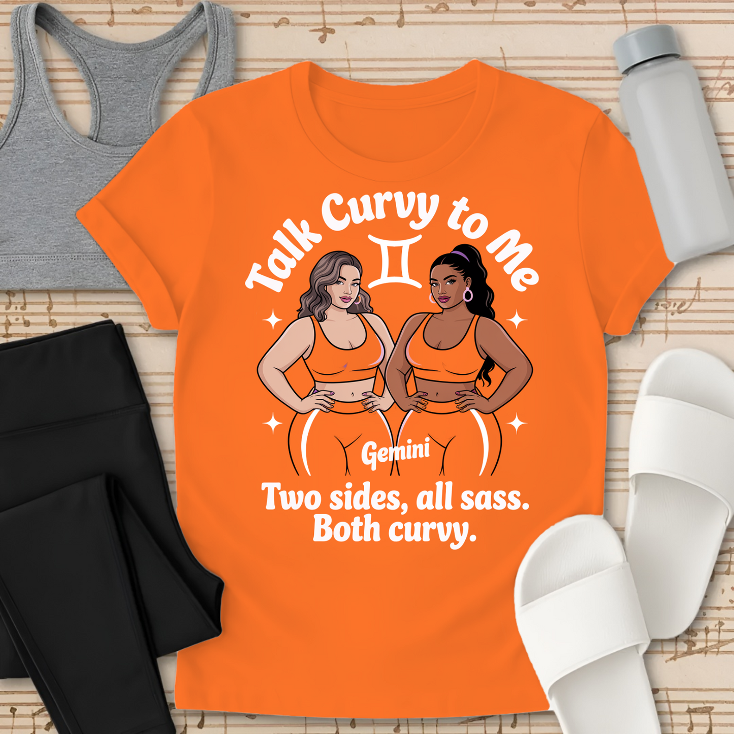 GEMINI - Two Sides Both Curvy T-Shirt