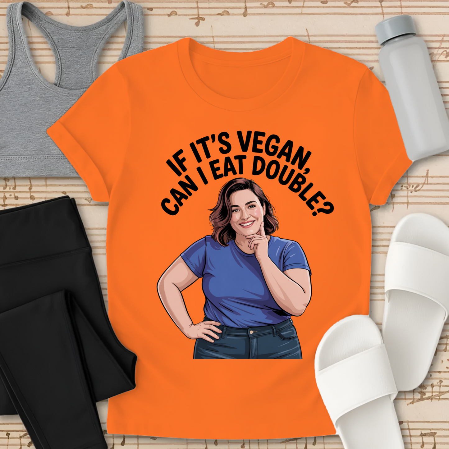 If It's VEGAN, Can I EAT DOUBLE? T-Shirt