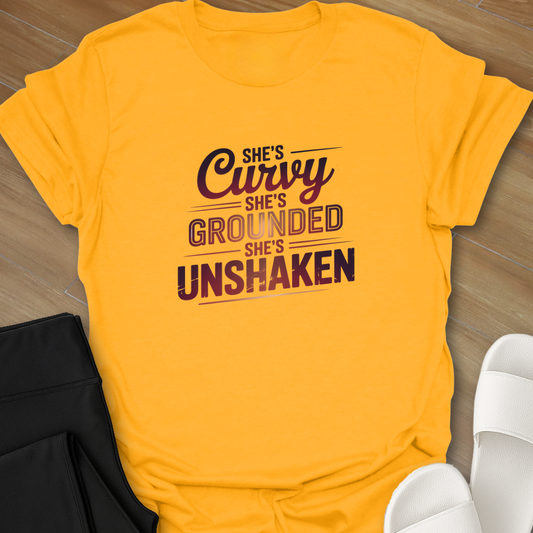 Curvy Grounded Unshaken T-Shirt