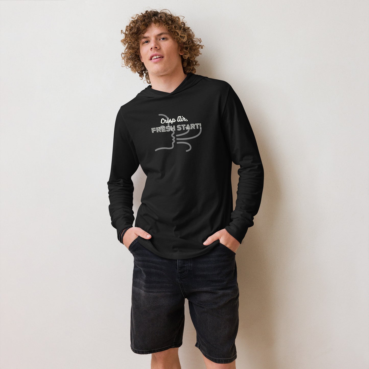 Clear Air! Fresh Start! Hooded Long-sleeve Tee Ciaobellatre