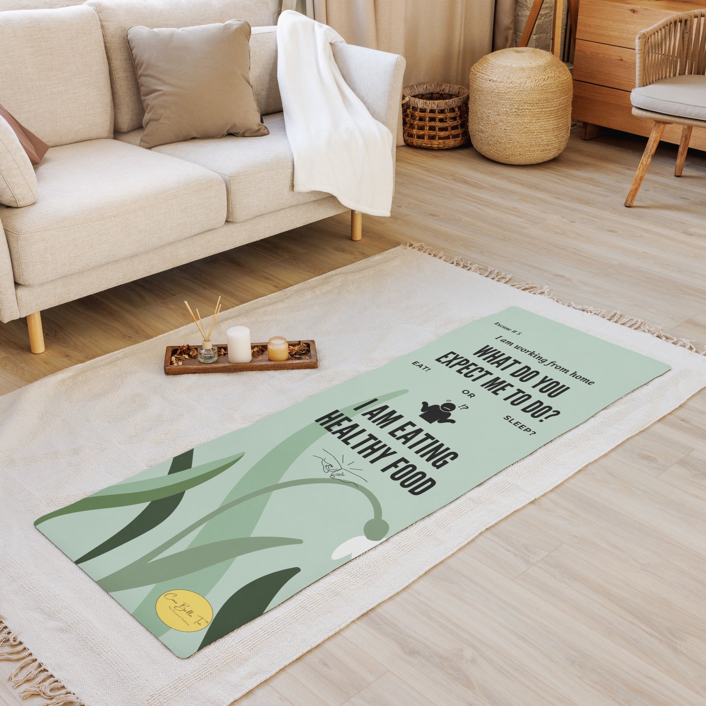Excuse #5 Yoga/Exercise Mat Ciaobellatre