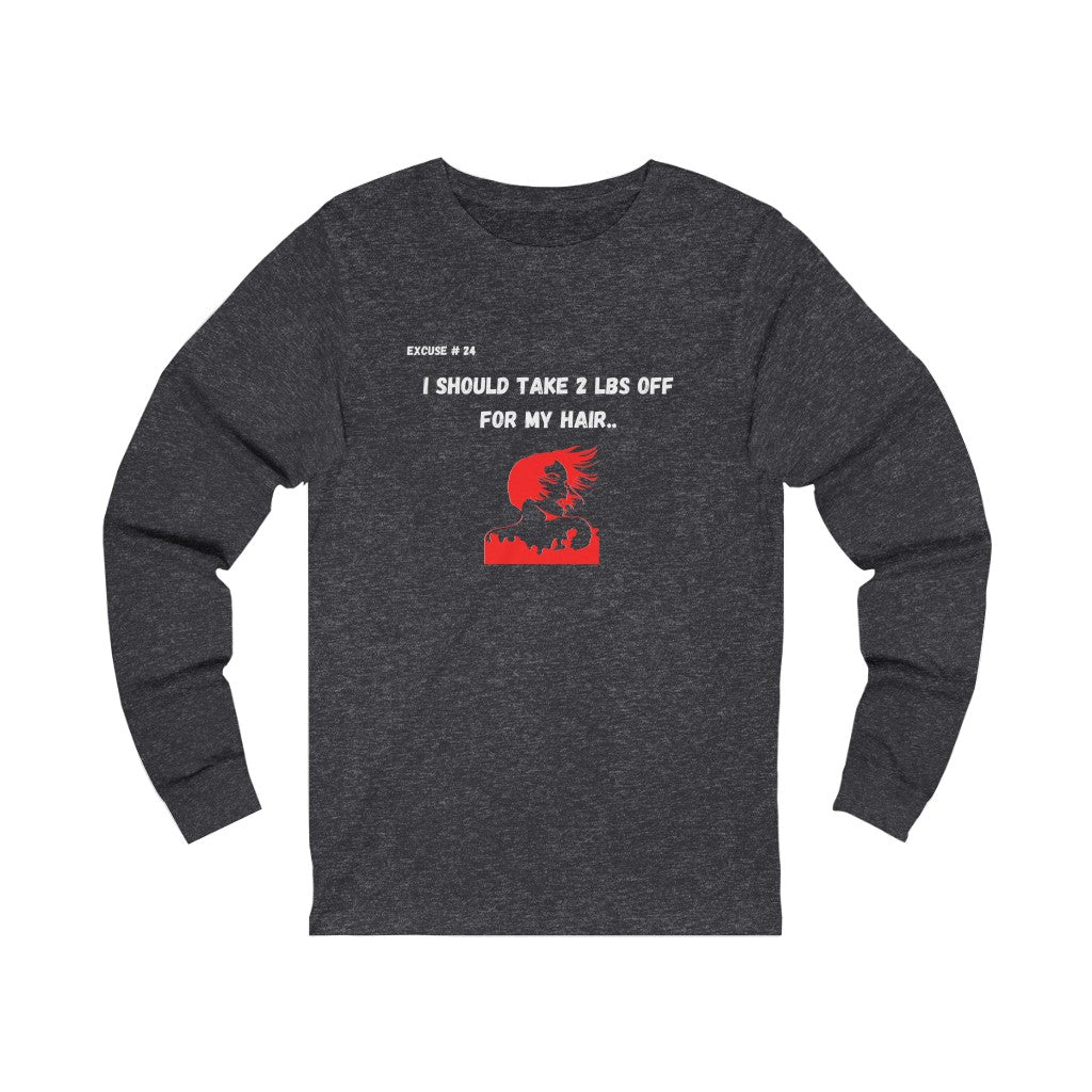 Excuse #24 Graphic Jersey Long Sleeve Tee Printify