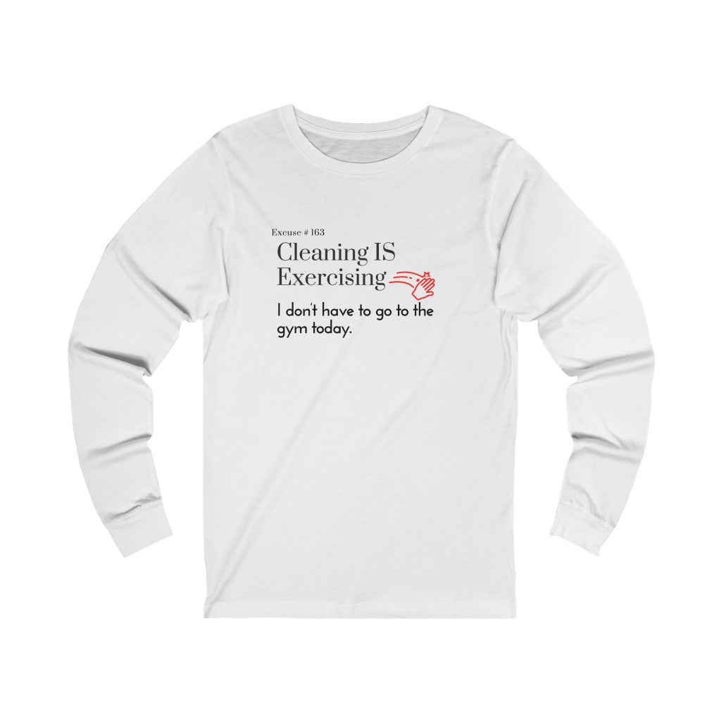 Excuse #163 Graphic Jersey Long Sleeve Tee Printify