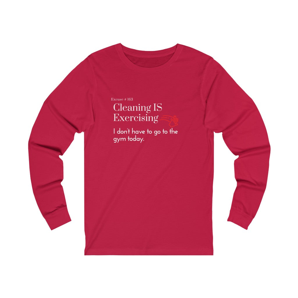 Excuse #163 Graphic Jersey Long Sleeve Tee Printify