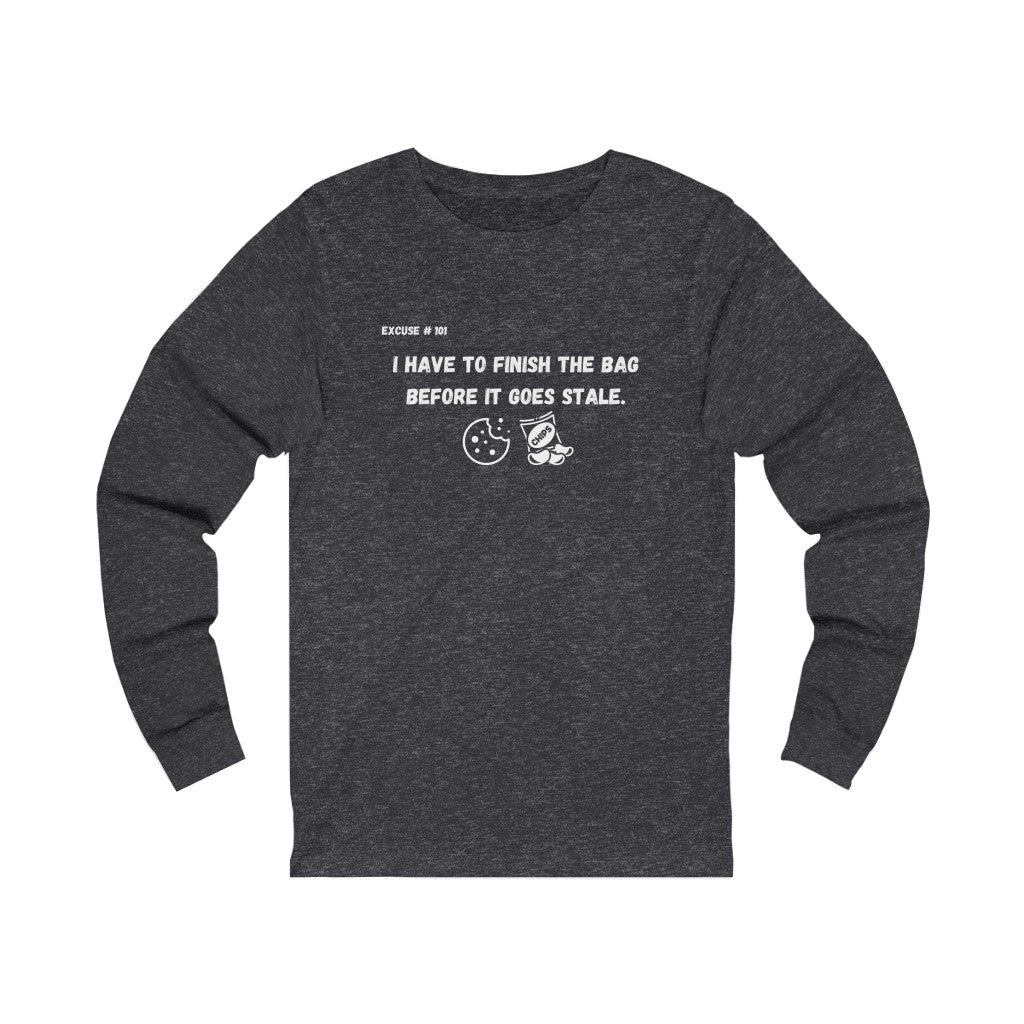Excuse #101 Graphic Jersey Long Sleeve Tee Printify