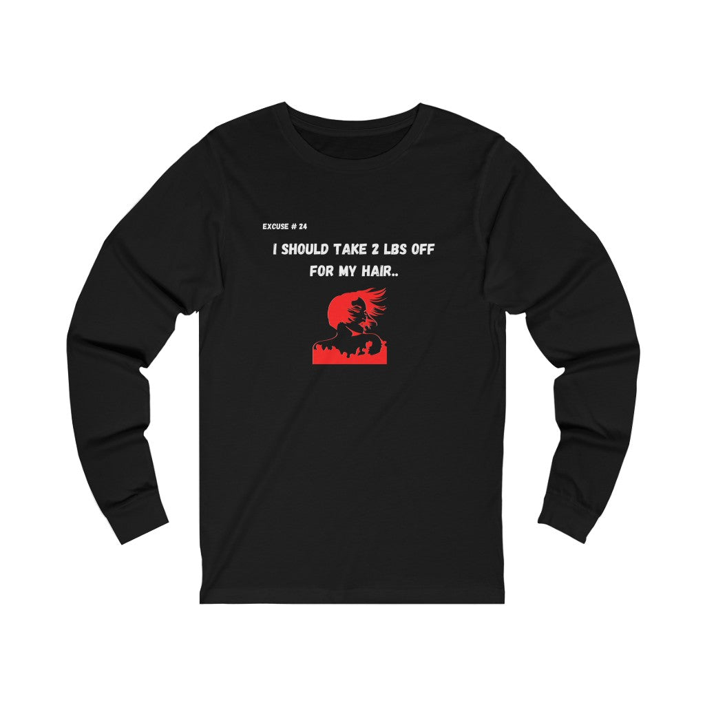 Excuse #24 Graphic Jersey Long Sleeve Tee Printify