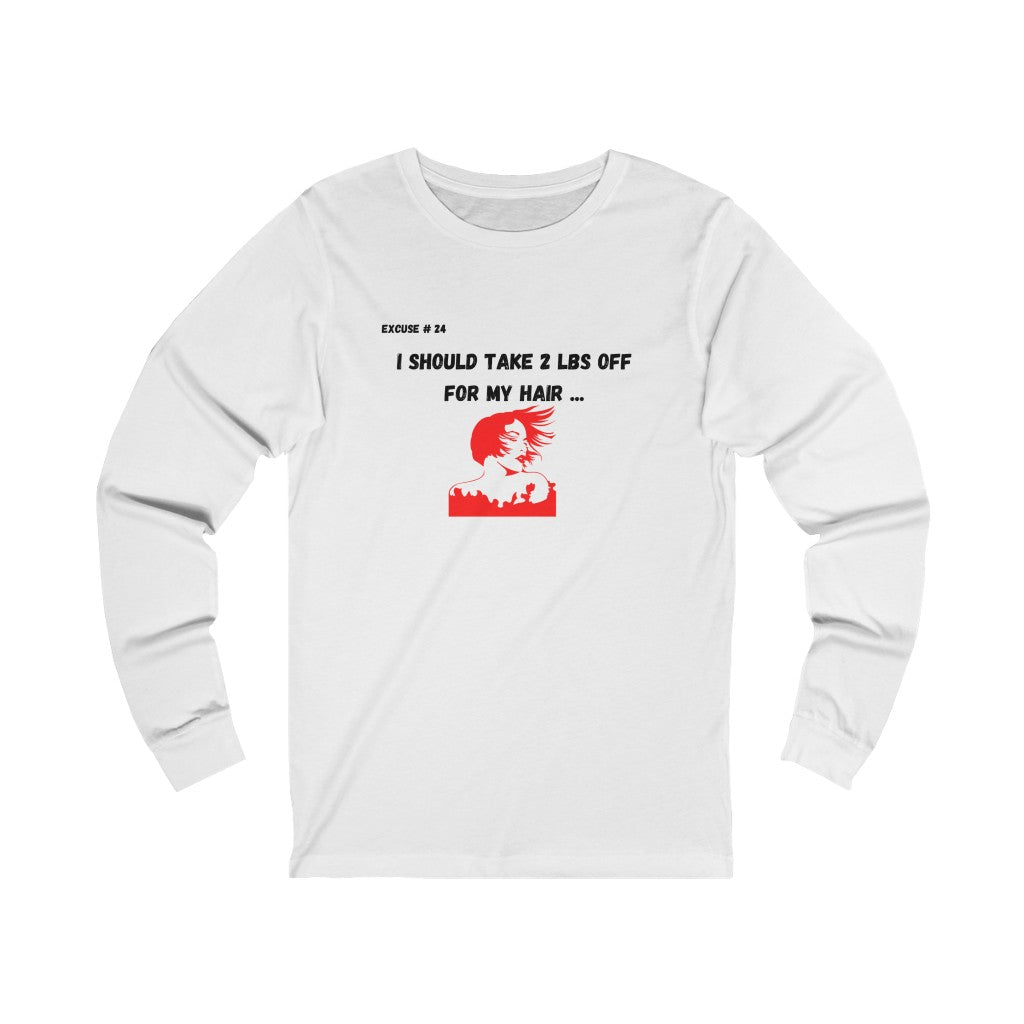 Excuse #24 Graphic Jersey Long Sleeve Tee Printify