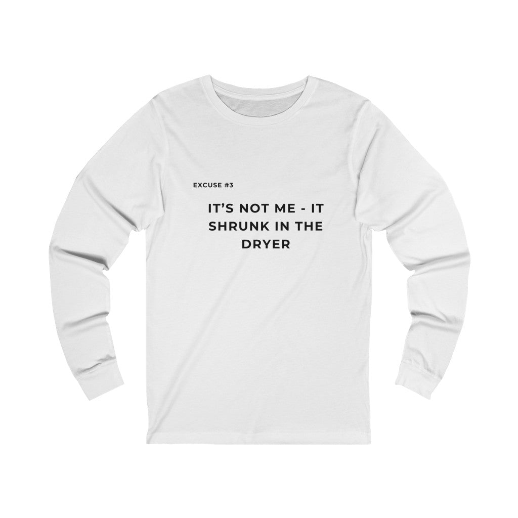 Excuse #8 Graphic Jersey Long Sleeve Tee Printify