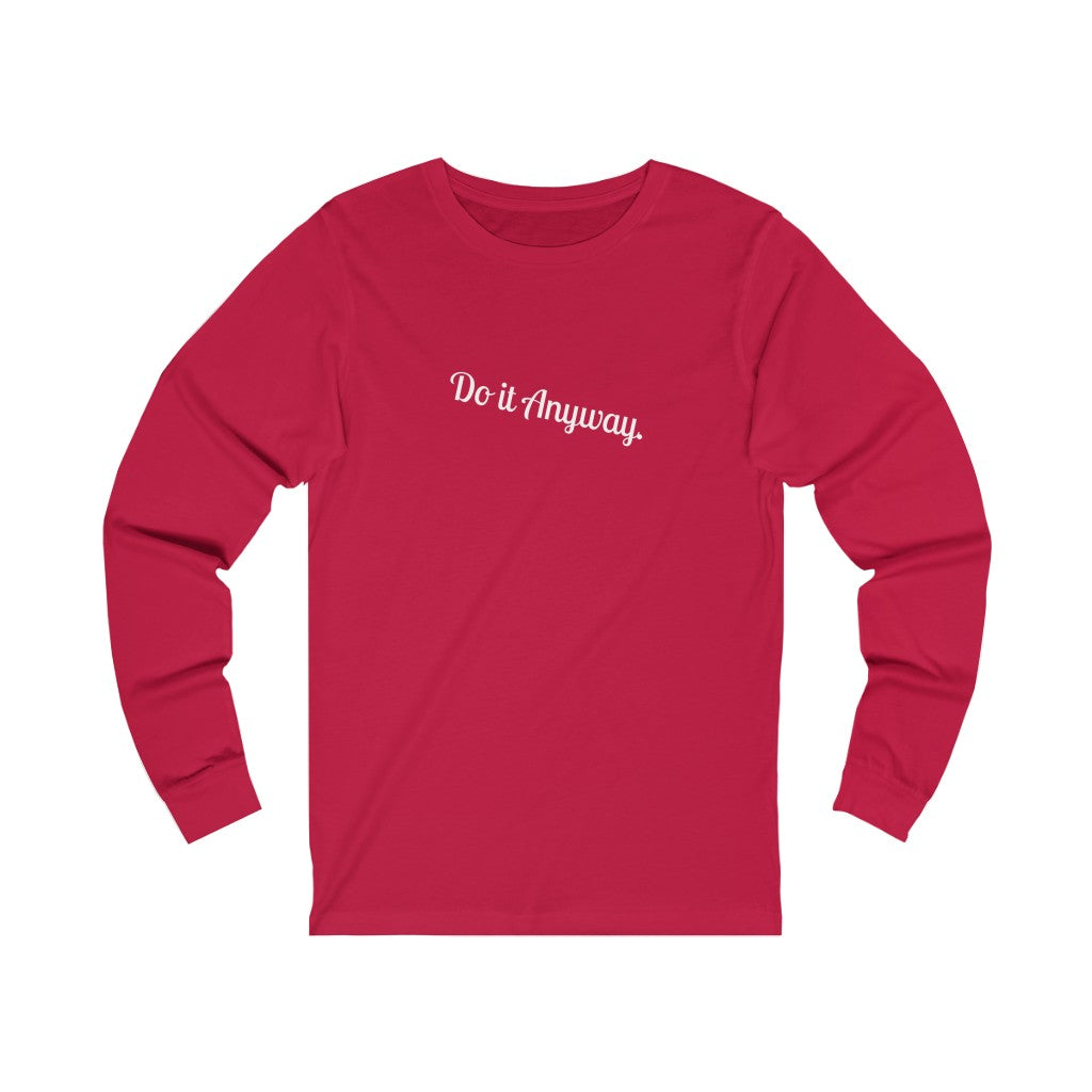 Do It Anyway Graphic Jersey Long Sleeve Tee Printify