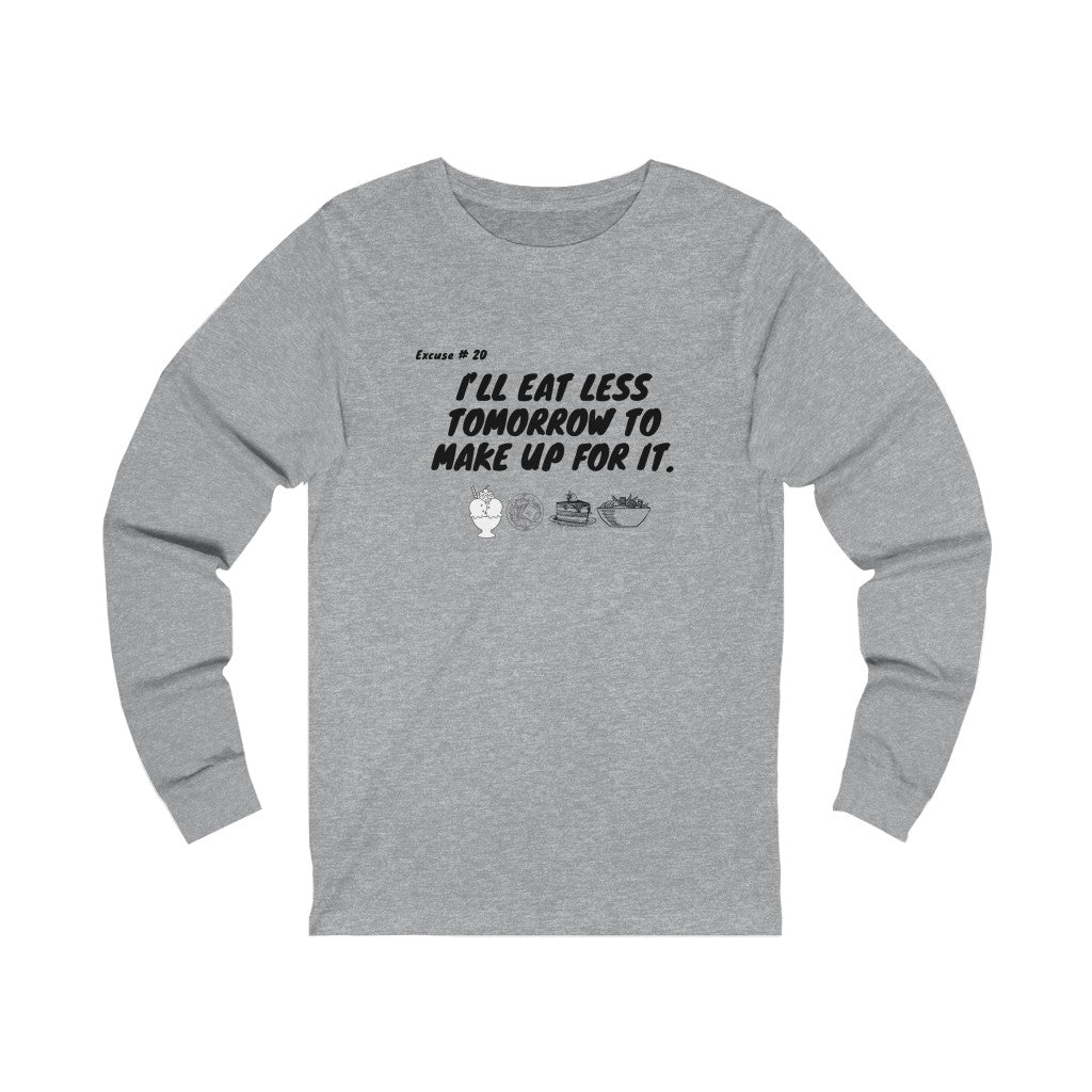 Excuse #20 Graphic Jersey Long Sleeve Tee Printify