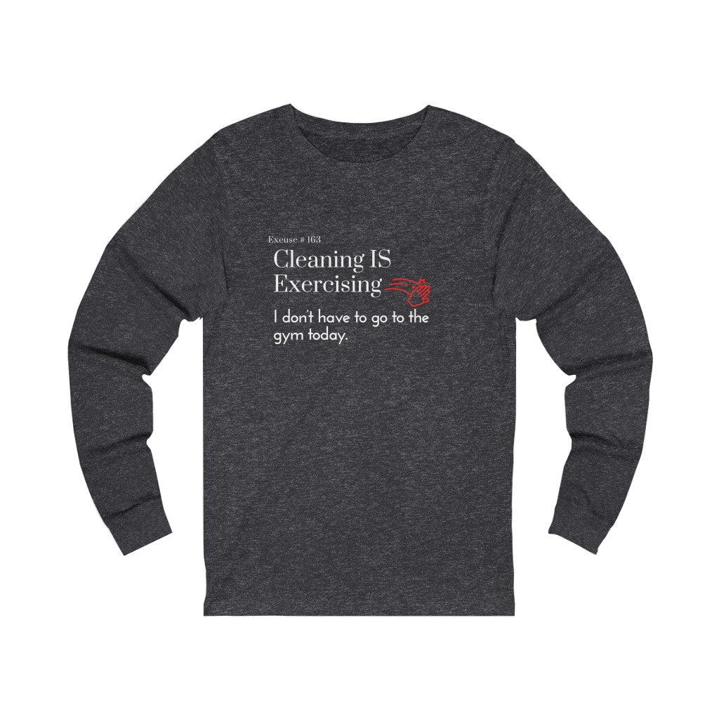 Excuse #163 Graphic Jersey Long Sleeve Tee Printify
