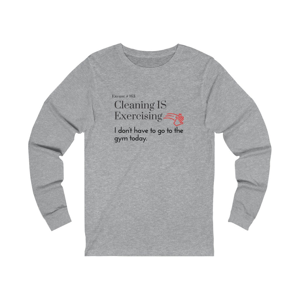 Excuse #163 Graphic Jersey Long Sleeve Tee Printify