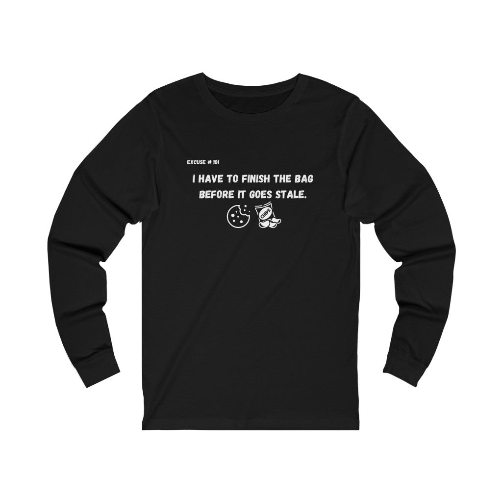 Excuse #101 Graphic Jersey Long Sleeve Tee Printify