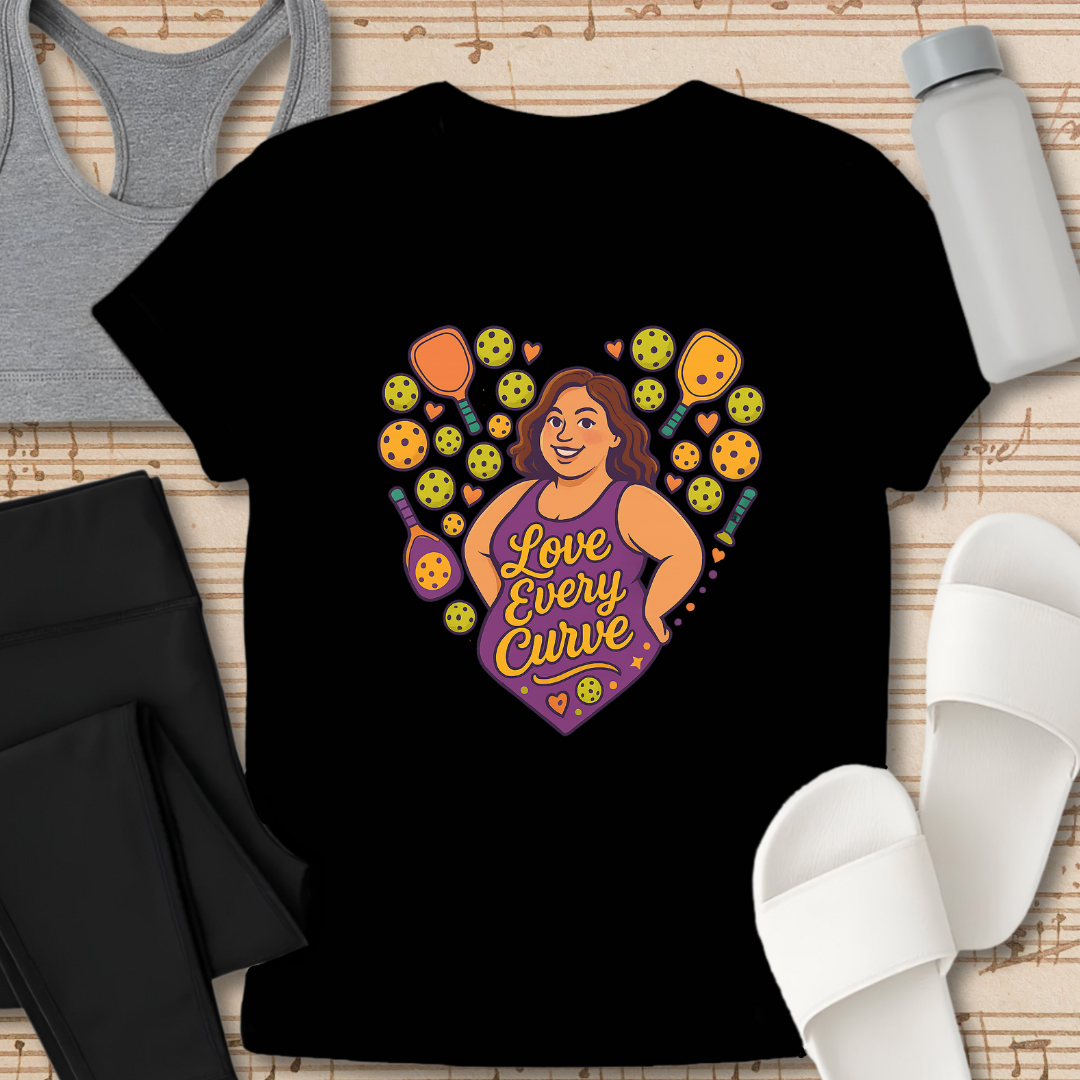 Pickleball: Love Every Curve T-Shirt