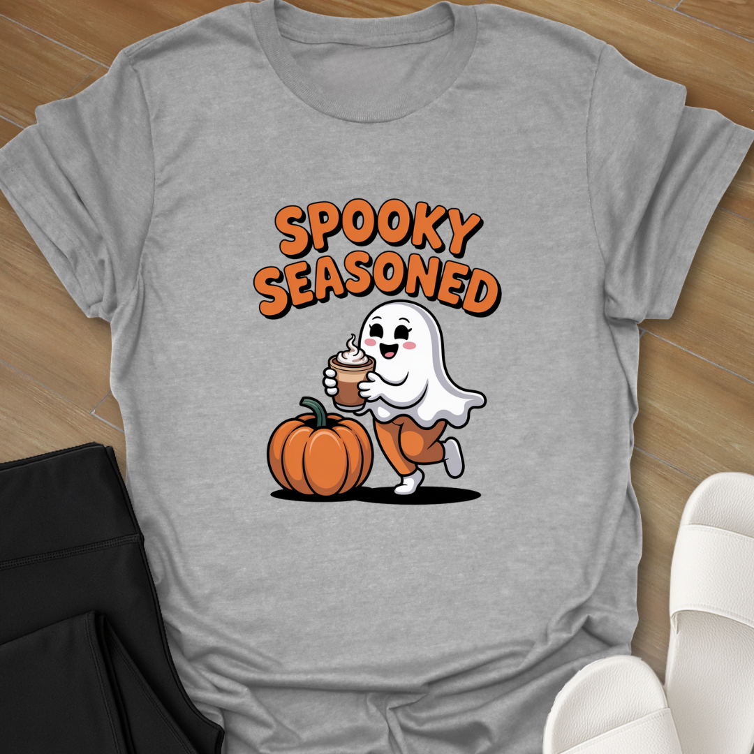 Curvy Ghost Spooky Season T-Shirt