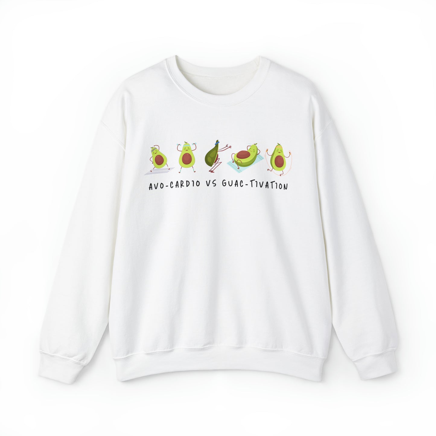 Avo-cardio vs Guac-tivation Heavy Blend™ Sweatshirt Printify