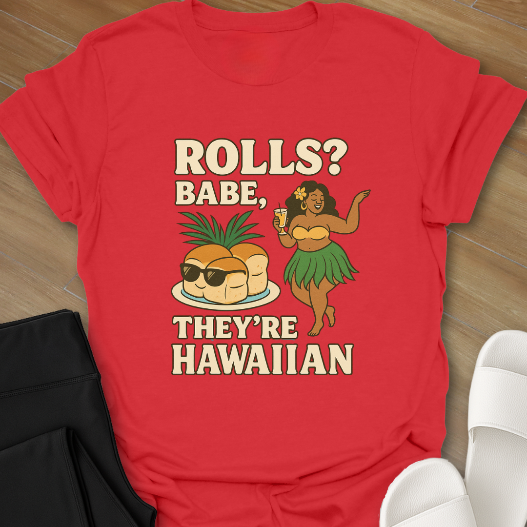 Curvy Girl Hawaiian Rolls T-Shirt