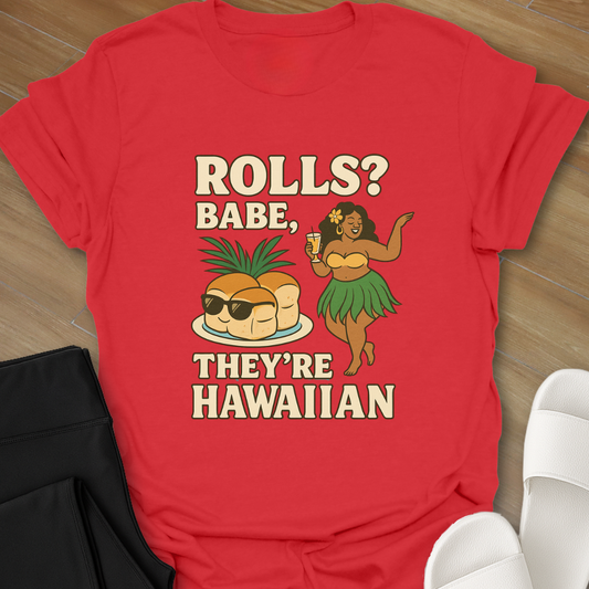 Curvy Girl Hawaiian Rolls T-Shirt