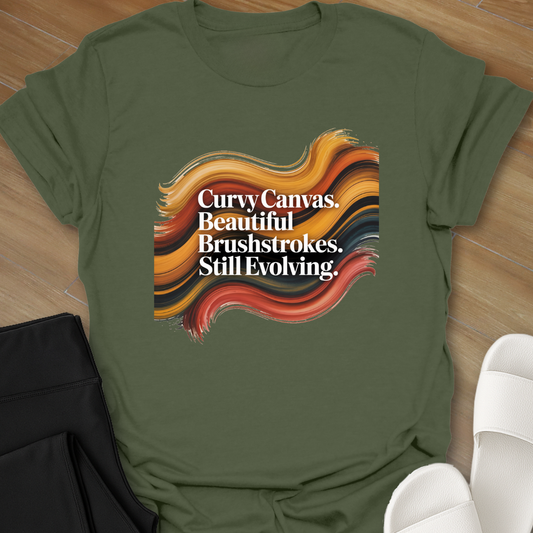 Curvy Canvas  T- shirt
